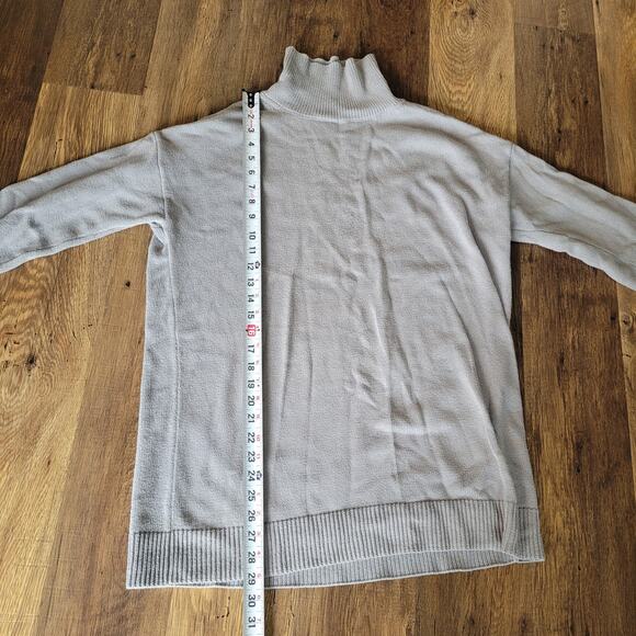 Melrose and Market Womens Gray Sweater Size Medium Oversized Mock Neck - Picture 4 of 12